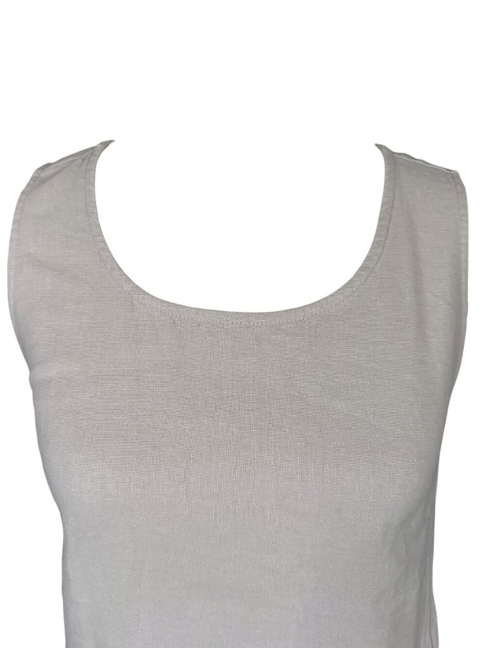 J. Crew women's linen blend sleeveless tank knee length shift dress size 2 - Picture 7 of 9